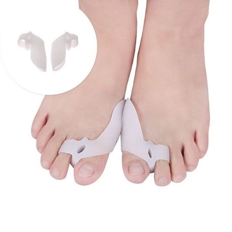 GENERICO - Corrector De Juanete 2 pares separador de dedo de silicona