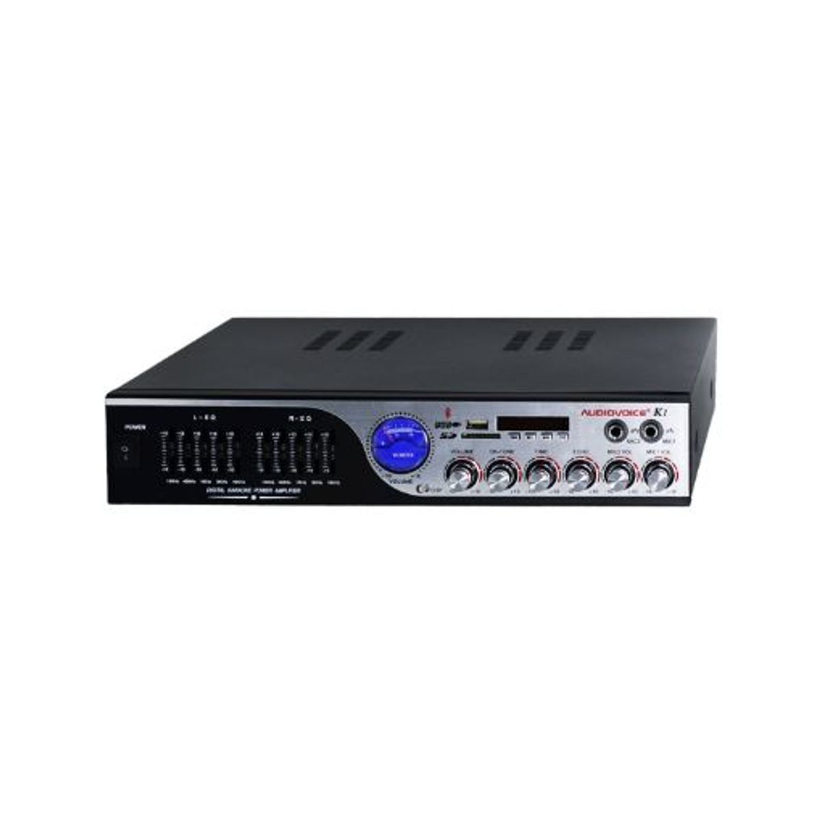 GENERICO - Amplificador de Audio 40W 4 Salida con USB/SD y Radio FM K1 AUDIOVOICE