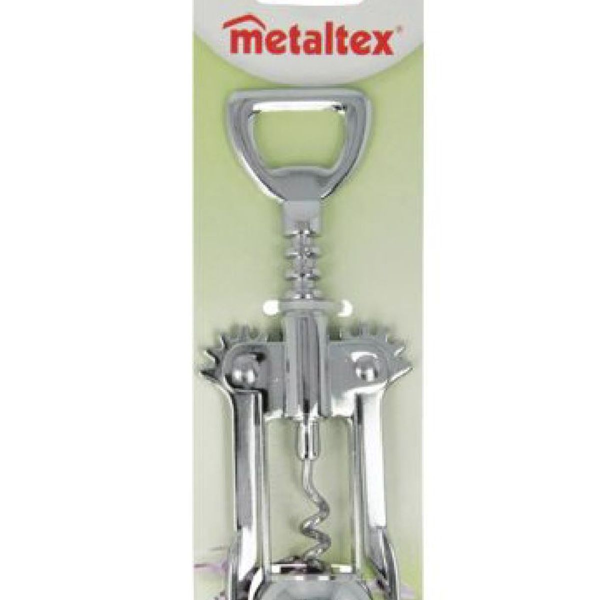 METALTEX - Sacacorchos Con Manijas Acero Inoxidable