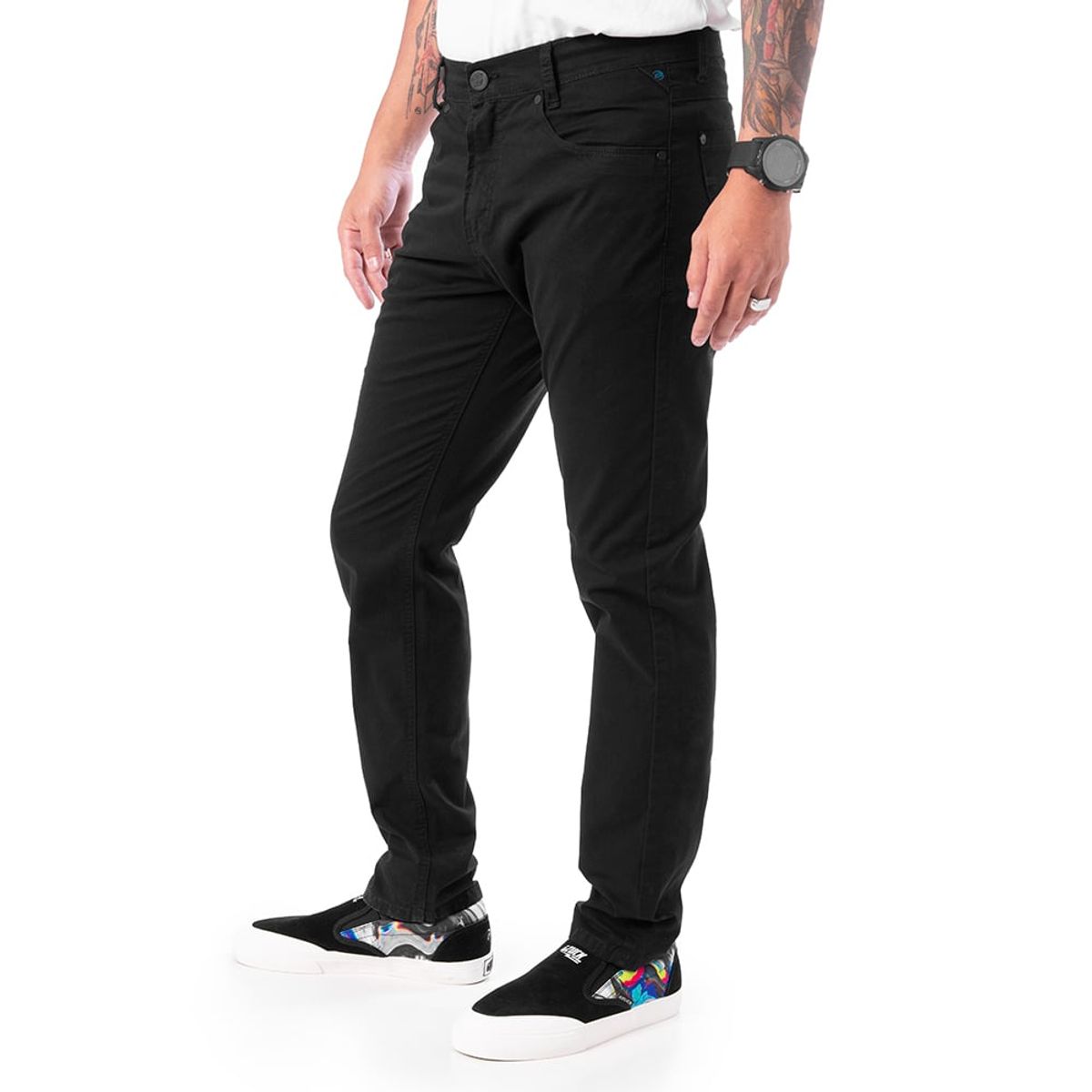 GZUCK - Pantalon Clasico Drill Stretch Last Riot Drill Hombre