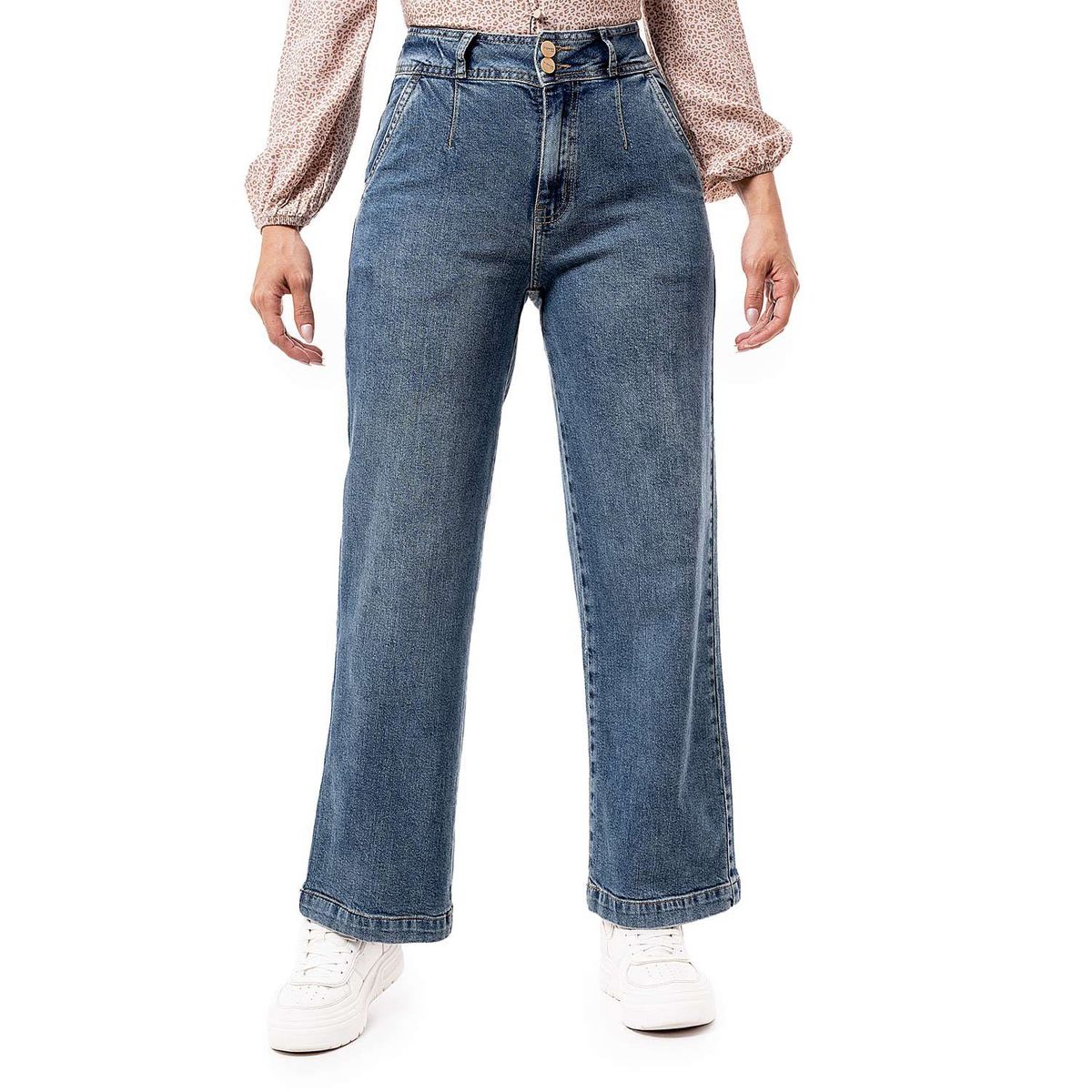 PIONIER - Pantalon Moda Denim Stretch Mujer Liliem