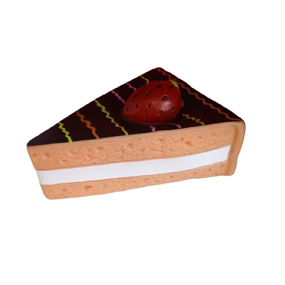 GENERICO - Juguete de goma torta grande con sonido para perros