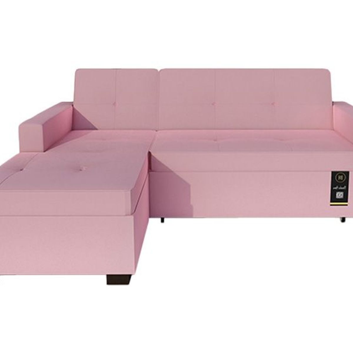 BARAKA HOME - Sofá Cama Multifuncional Debar Izquierdo 3 Cuerpos - Palo Rosa