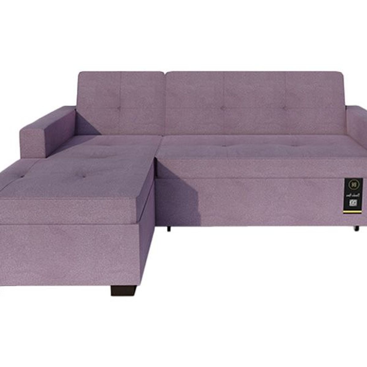 BARAKA HOME - Sofá Cama Multifuncional Debar Izquierdo 3 Cuerpos - Lila