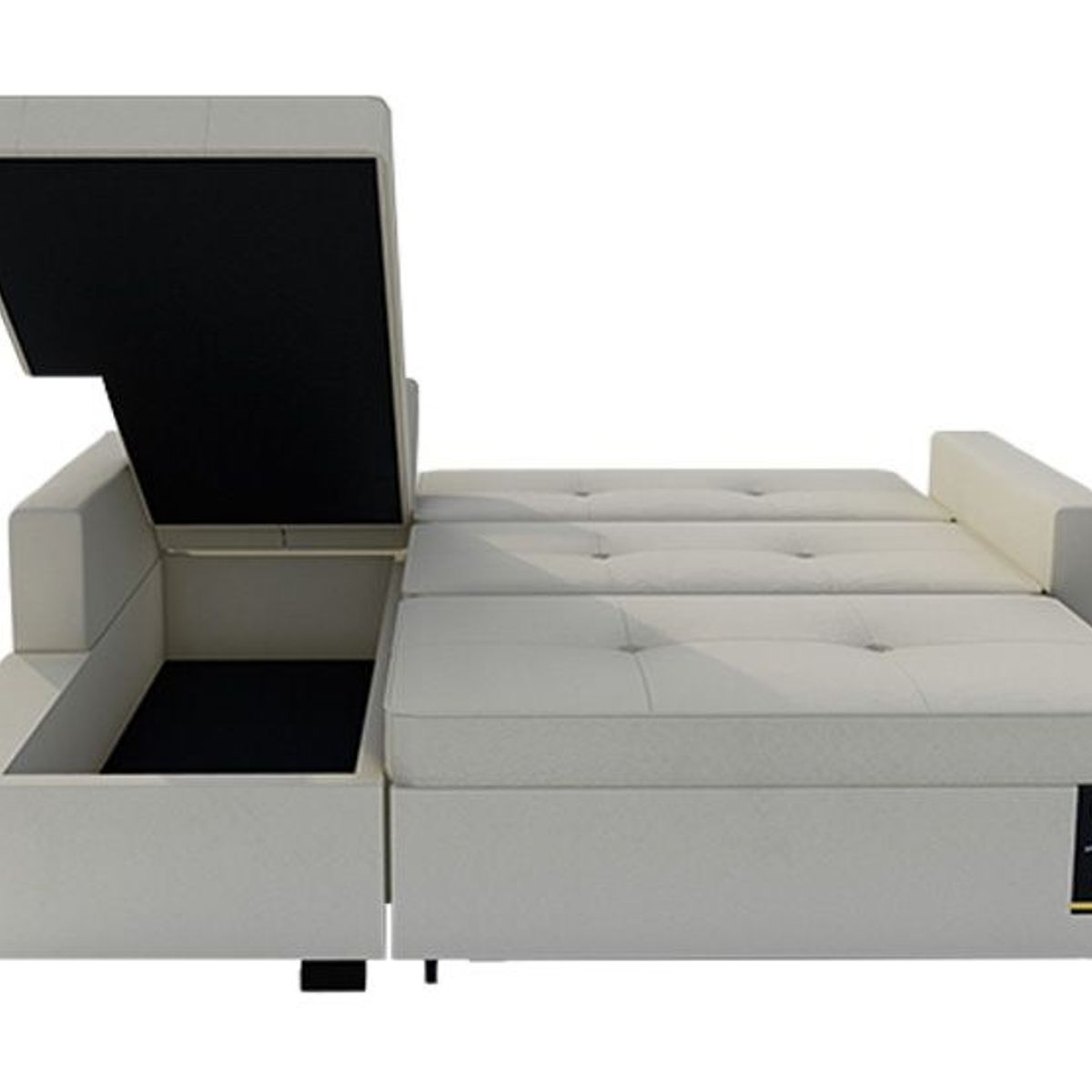 BARAKA HOME - Sofá Cama Multifuncional Debar Izquierdo 3 Cuerpos - Ivory