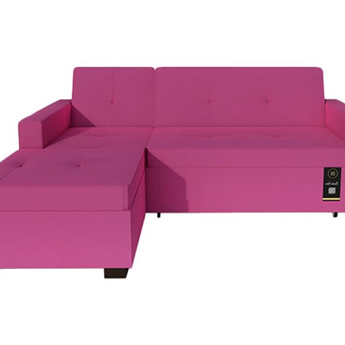 BARAKA HOME - Sofá Cama Multifuncional Debar Izquierdo 3 Cuerpos - Fucsia