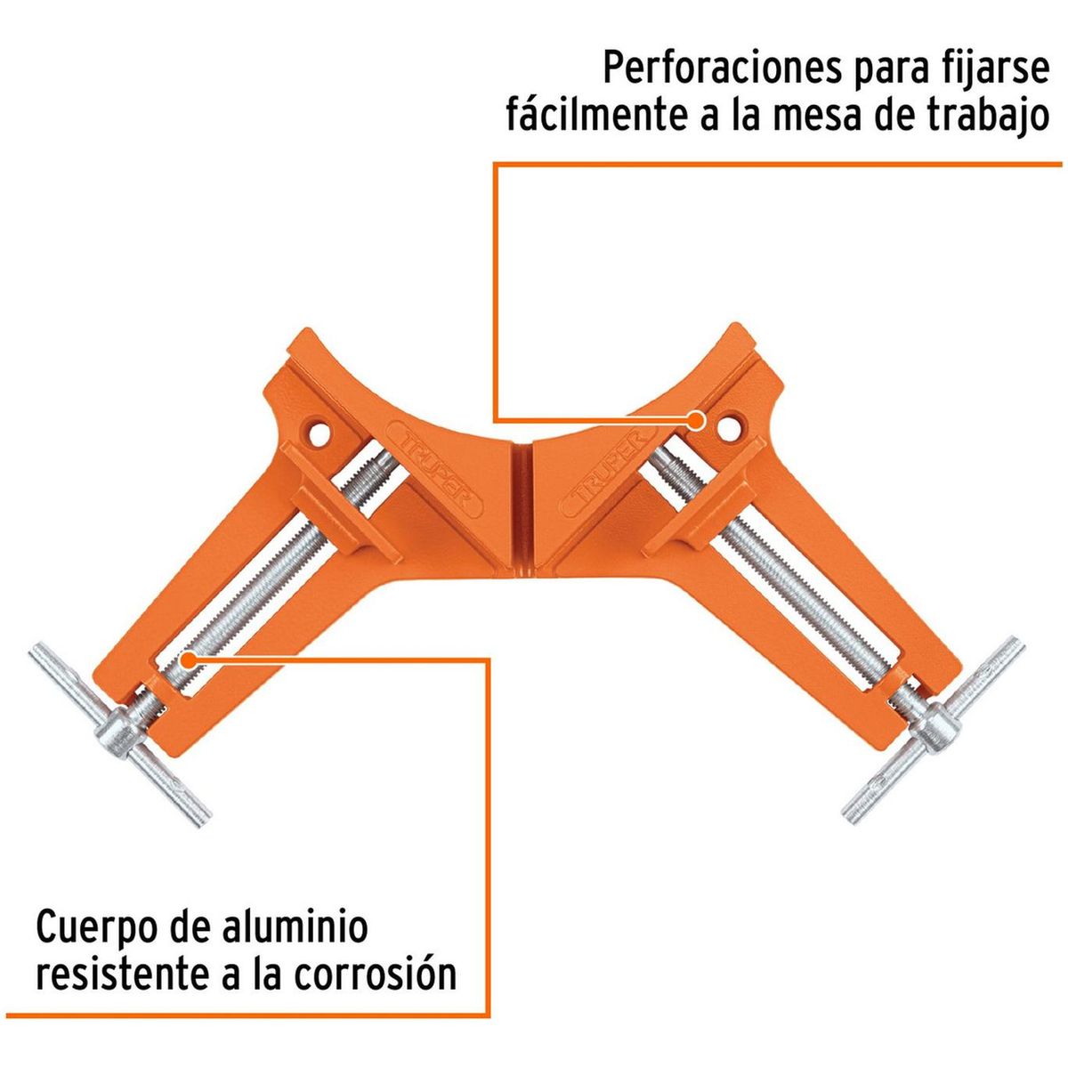 TRUPER - Prensa esquinera 3" x 2 unidades Truper
