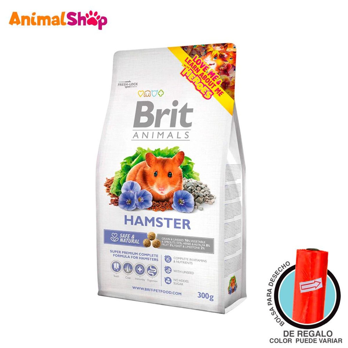 BRIT - Comida Para Hamster Brit Animals Hamster 300 Gr