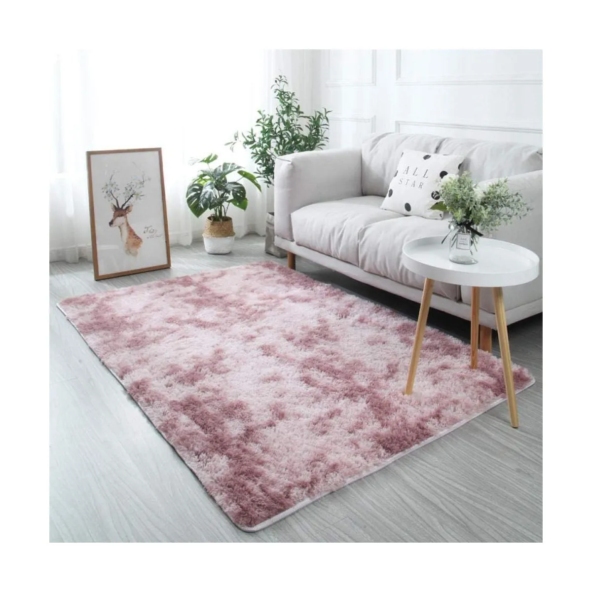 GRETAIL - Alfombra De Felpa Piso Decorativo 200cm x 140cm Lila
