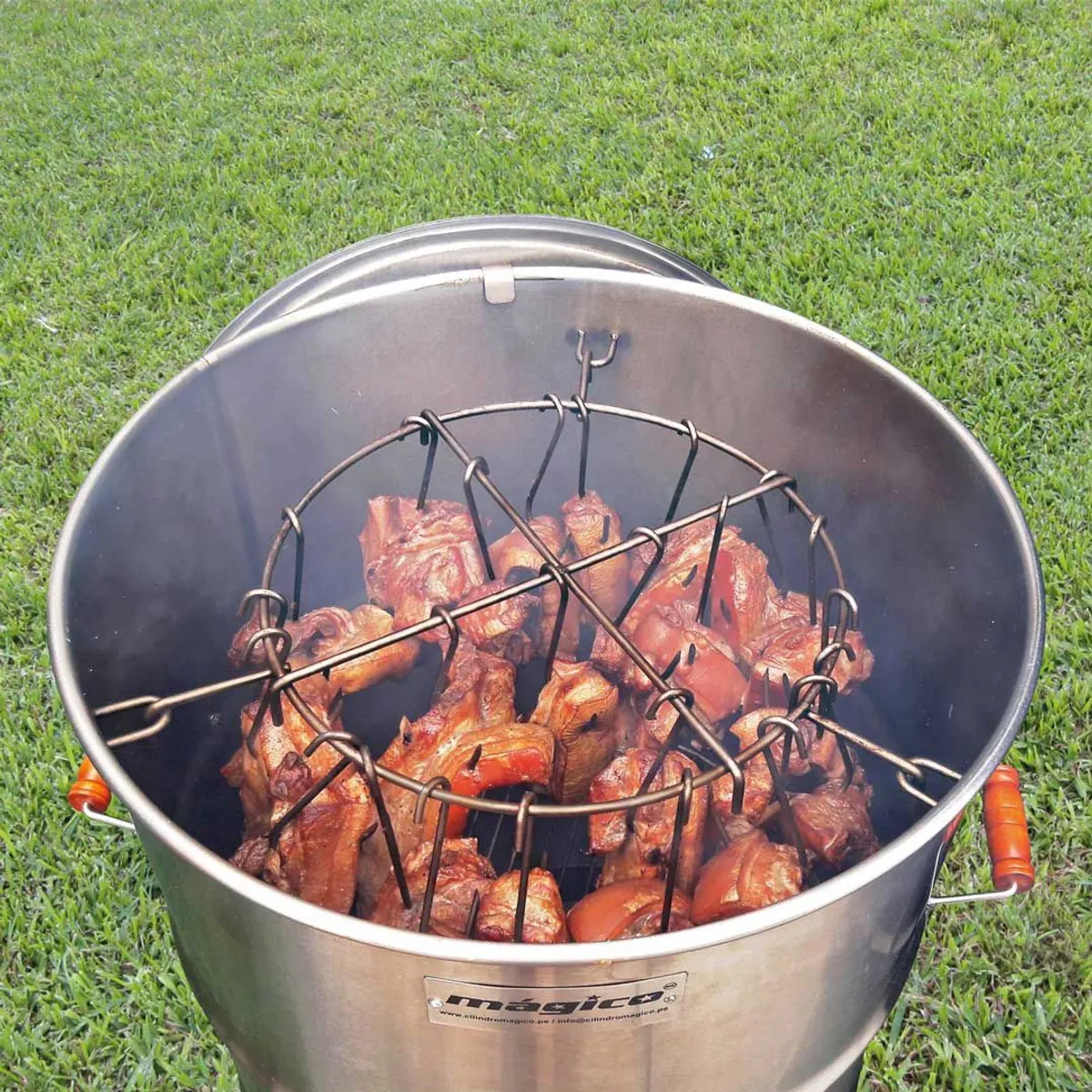 MAGICO - Cilindro Parrillero Inoxidable Chico
