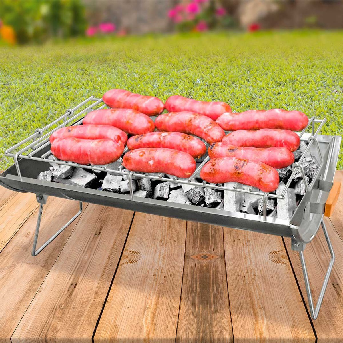 MAGICO - Parrilla Portatil Inoxidable Master