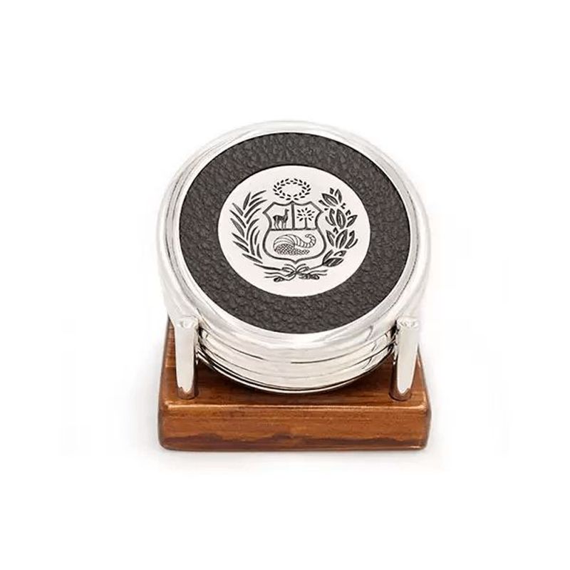 ARGENTARIA - Posavaso Escudo x6 - Peltre