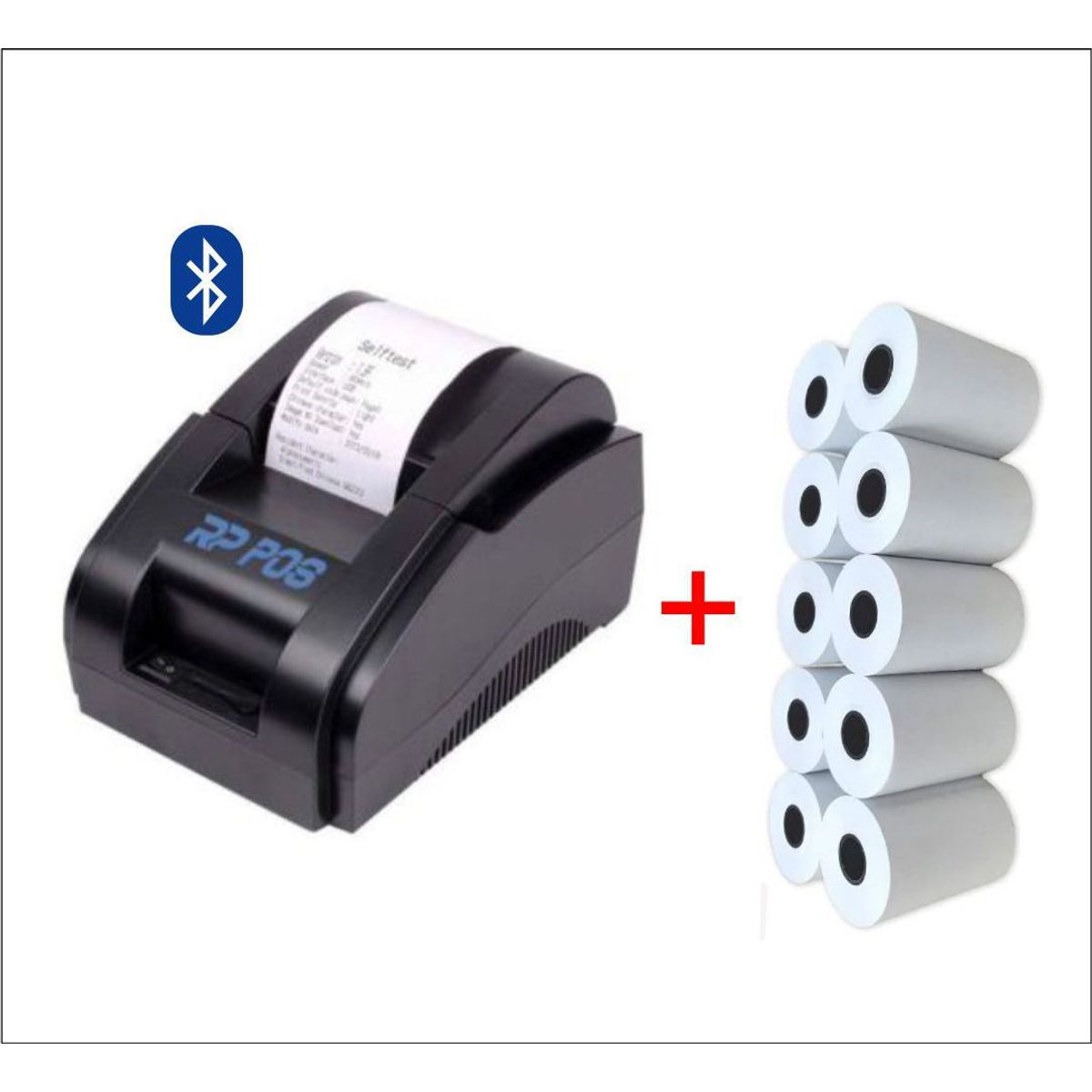 RP POS - Impresora térmica de ticket 58mm RP POS BLUETOOTH  USB + rollos