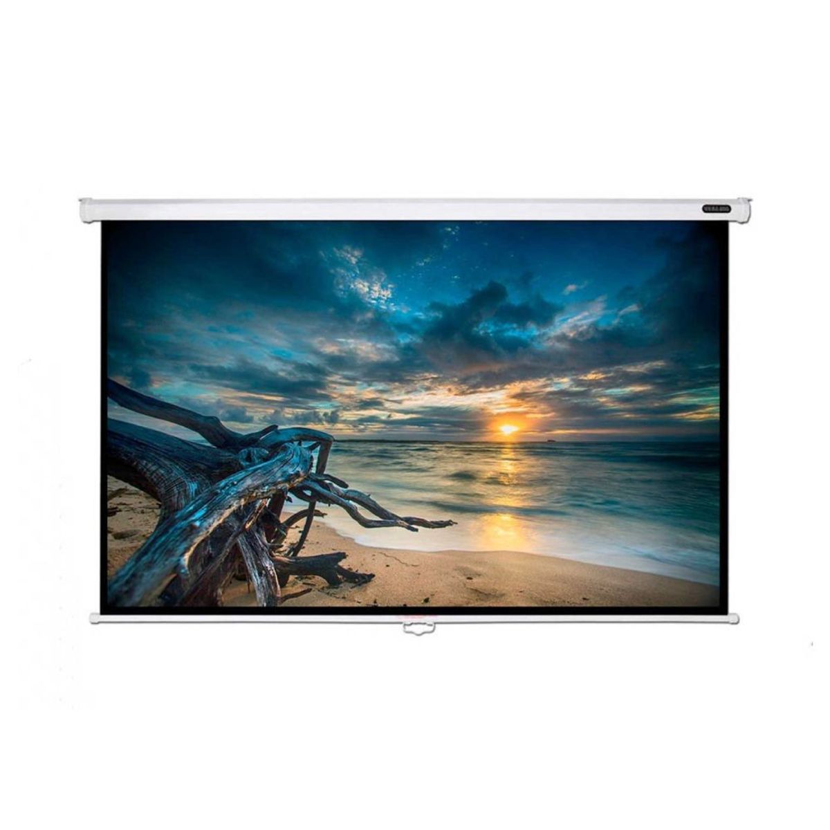 GENERICO - MONTECH - Ecran Vinil Retráctil 100 Pulg (4:3) 2x1.5m - Techo o Pared