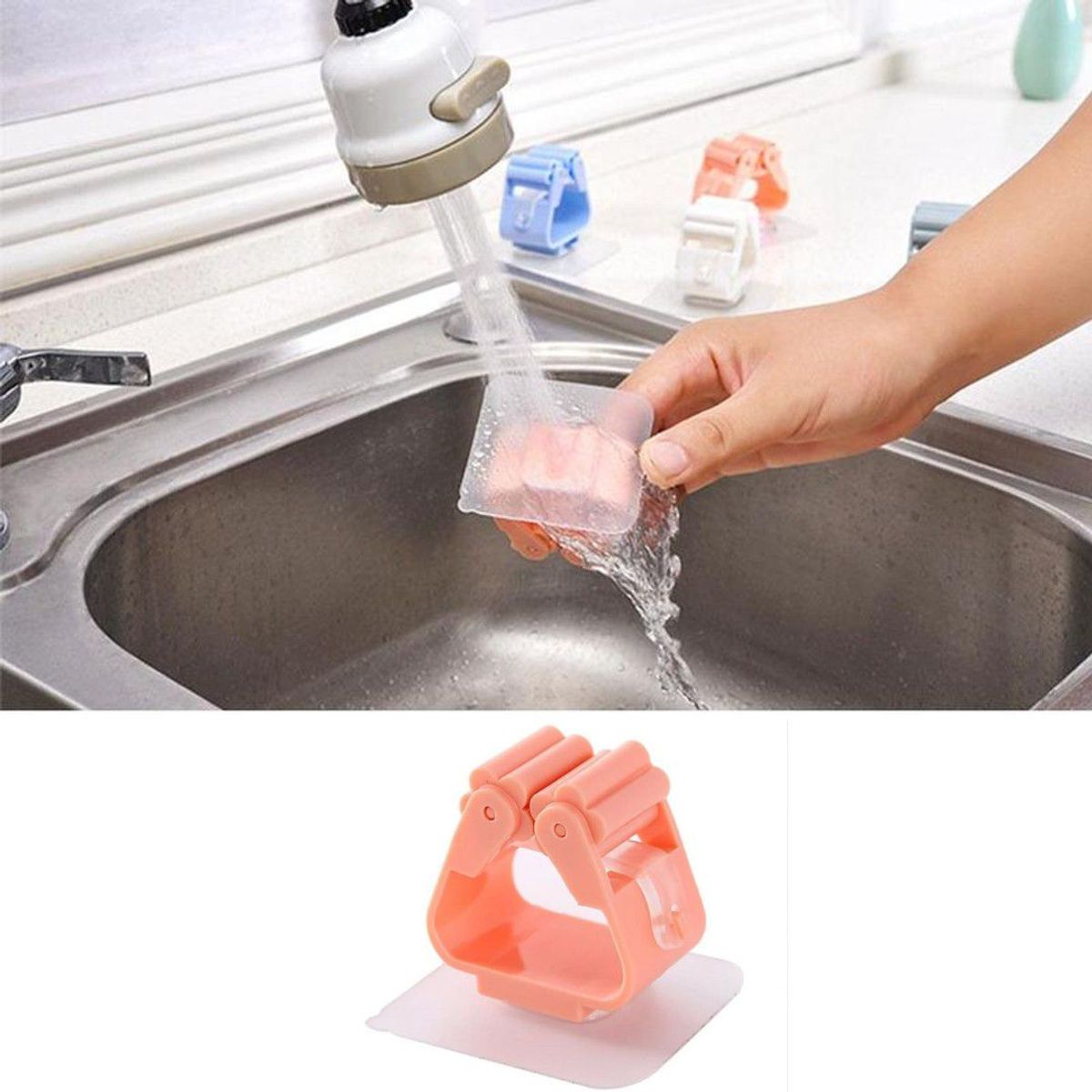 GENERICO - Organizador Múltiple Colgador Gancho sujetador de Escoba Rosado