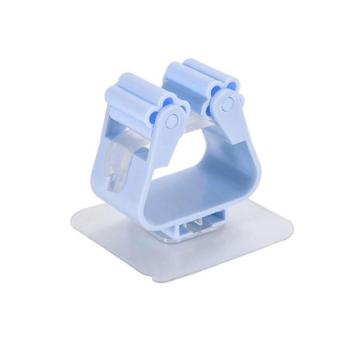 GENERICO - Organizador Múltiple Colgador Gancho sujetador de Escoba Celeste