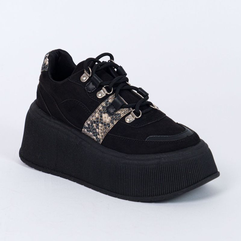 MAGDALENA SHOES - ZAPATILLAS CHUNKY MUJER MELI 834 NEGRO