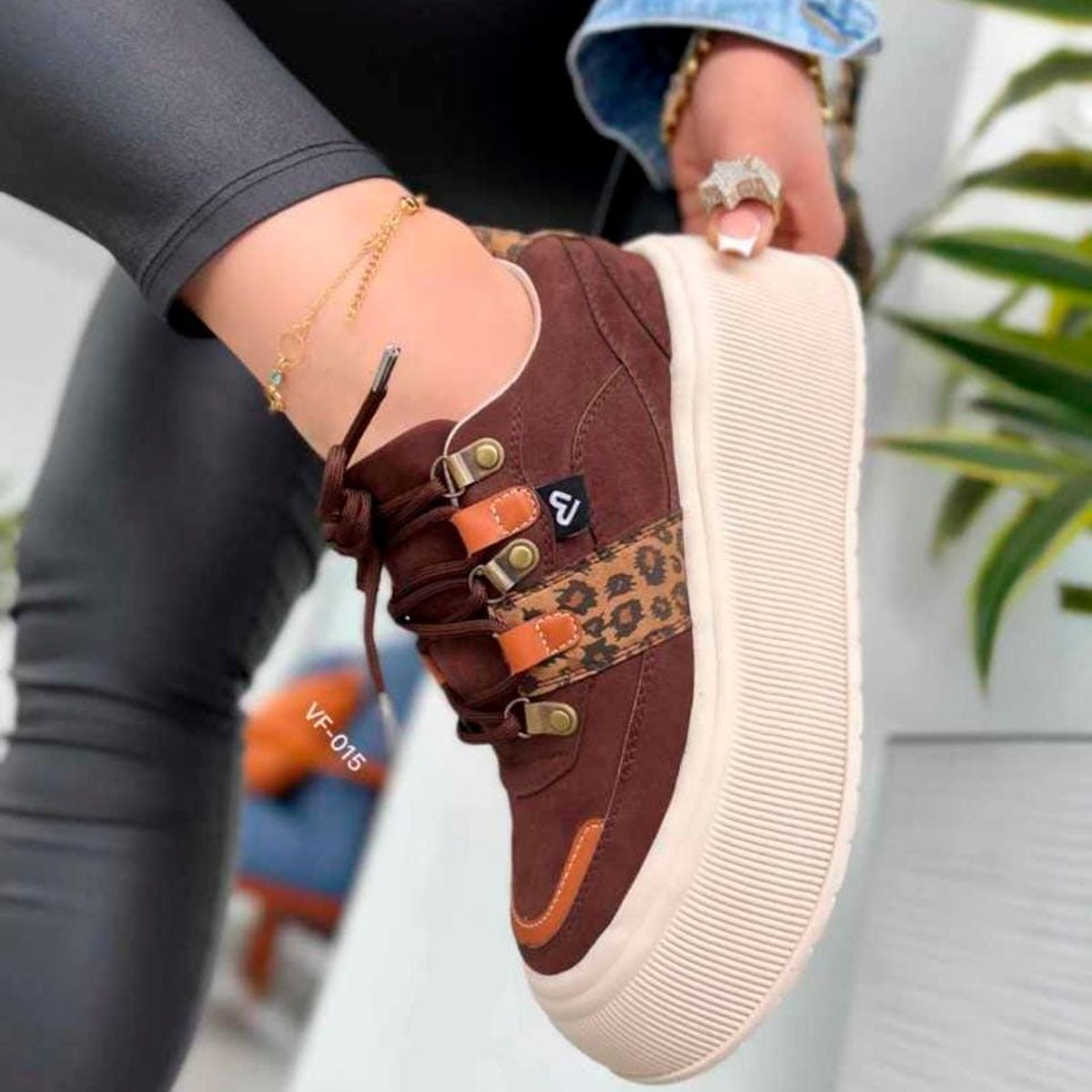 MAGDALENA SHOES - ZAPATILLAS CHUNKY MUJER MELI 834 MARRON