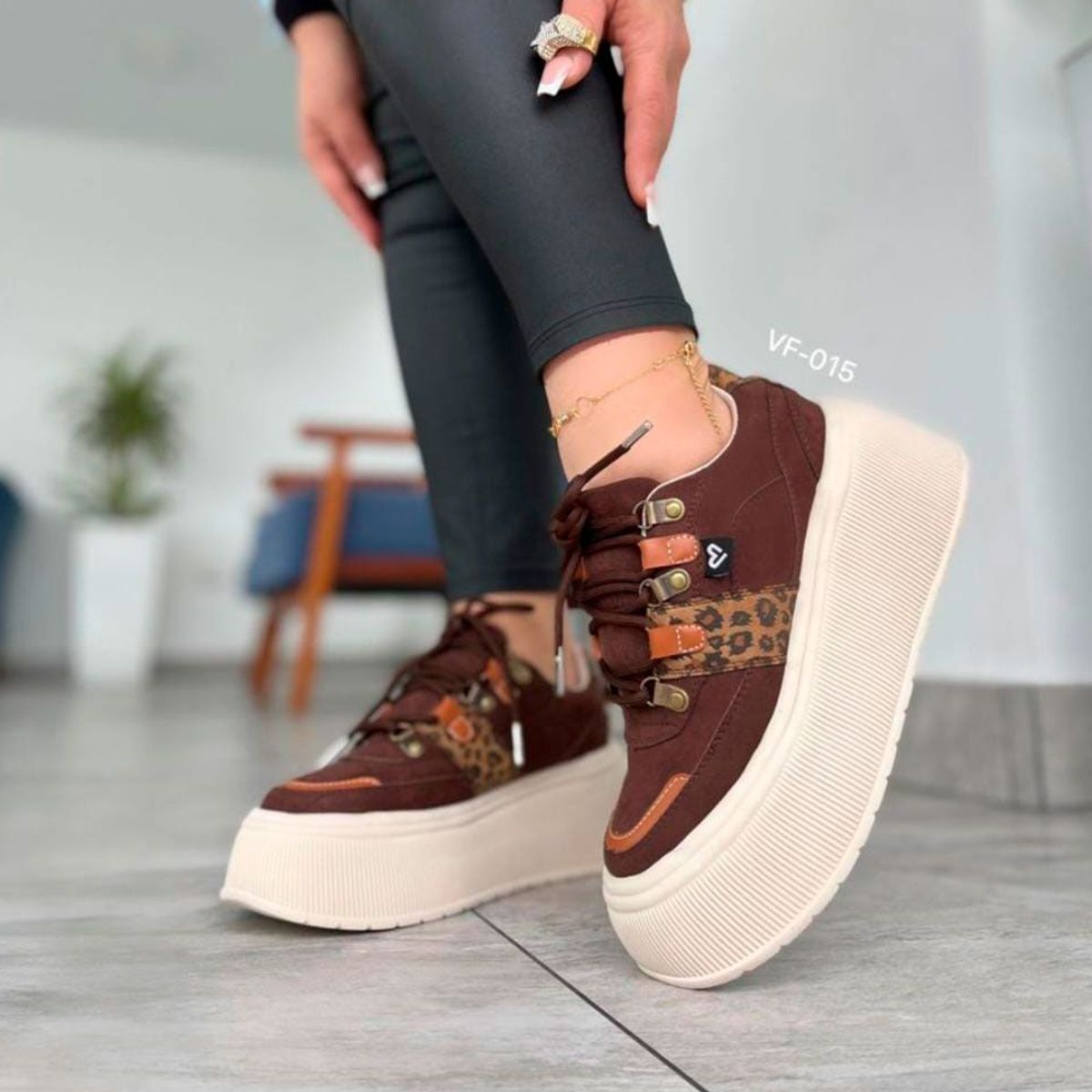 MAGDALENA SHOES - ZAPATILLAS CHUNKY MUJER MELI 834 MARRON