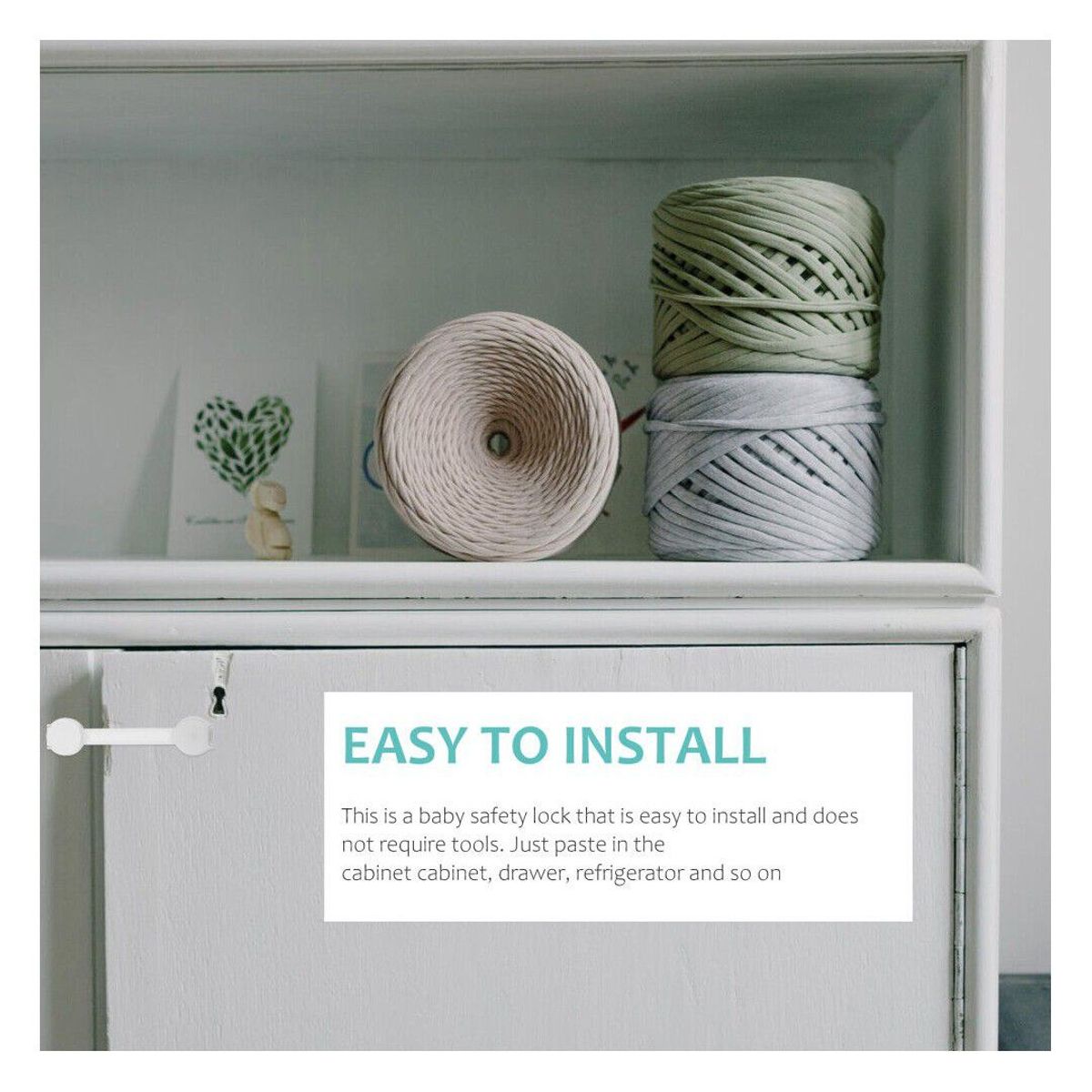 GENERICO - CERRADURA DE SEGURIDAD PARA PROTECCIÓN DE PUERTAS ROSADO