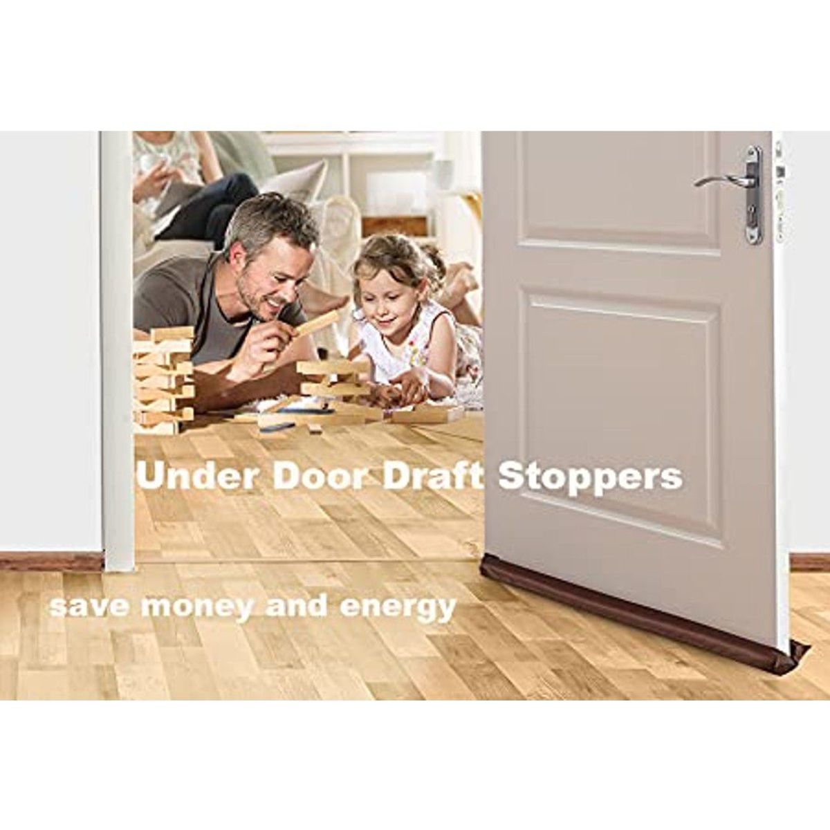 GENERICO - Burlete Aislante Flexible 95 cm  Protección y Sellado Gris