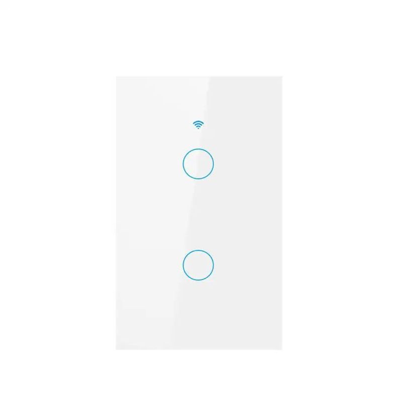 GENERICO - INTERRUPTOR INTELIGENTE WIFI ALEXA GOOGLE 2 BOTÓN