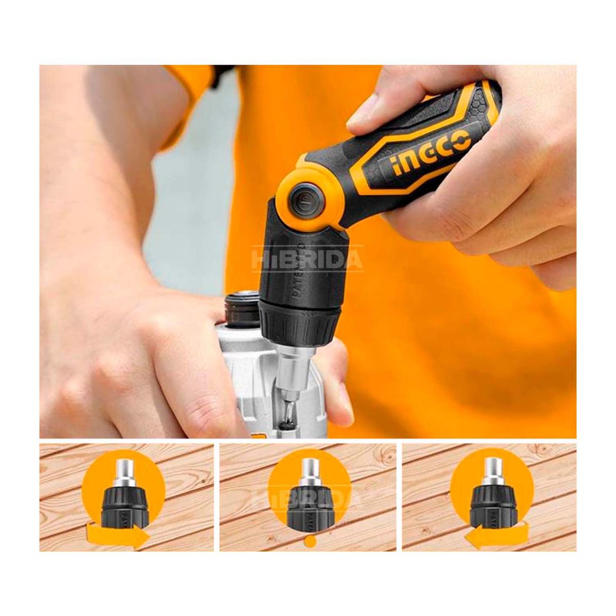 INGCO TOOLS - KIT MANUAL INGCO ENGRAPADORA MANUAL 3 EN 1 + DESARMADOR CON PUNTAS