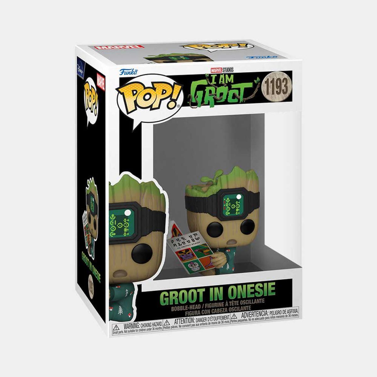 FUNKO - FUNKO POP I AM GROOT - GROOT IN ONESIE WITH BOOK