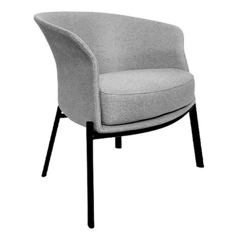 ZIYAZ - Butaca Bell Gris Base Negro