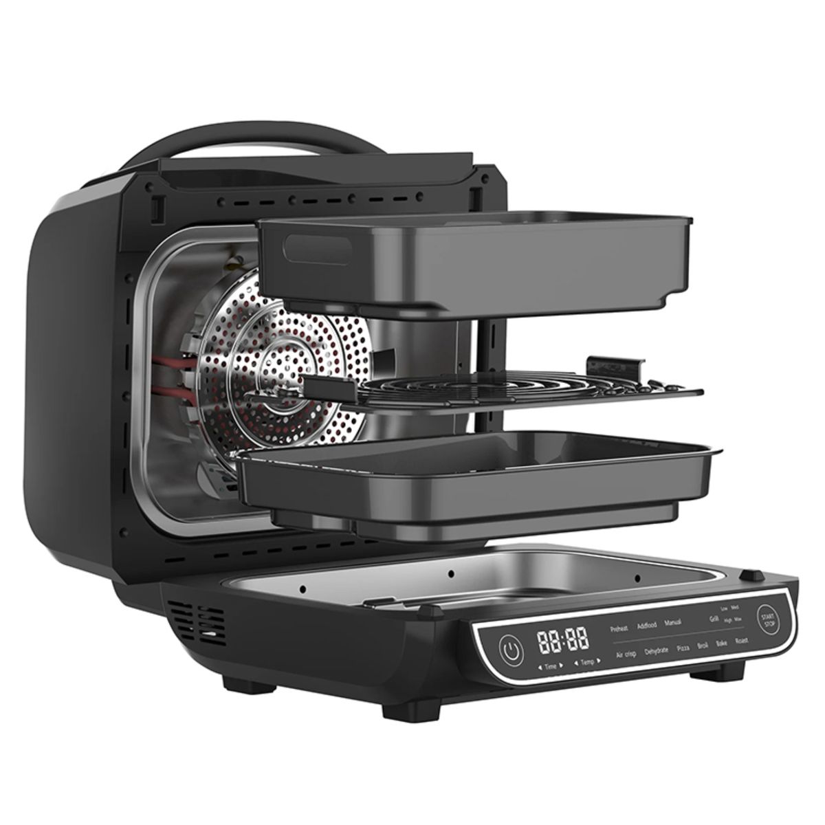 WESTINGHOUSE - Parrilla Eléctrica con Freidora de aire WH 1700W 5.5 L