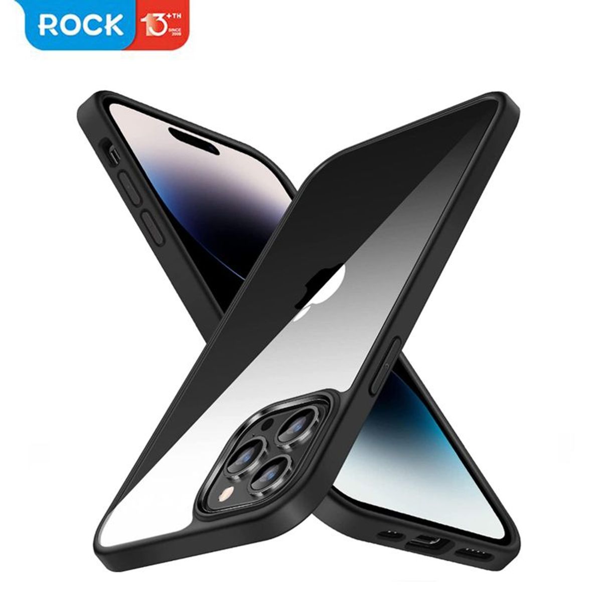 ROCK - Case Protector Funda ROCK Hybrid Militarizado Antishock iPhone 14 Pro