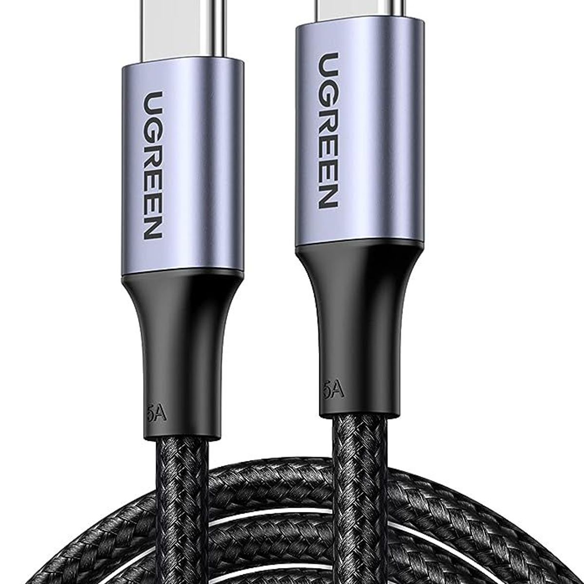 UGREEN - CABLE UGREEN USB C a C - 100W - CARGA RAPIDA - 2 MT - NYLON TRENZADO