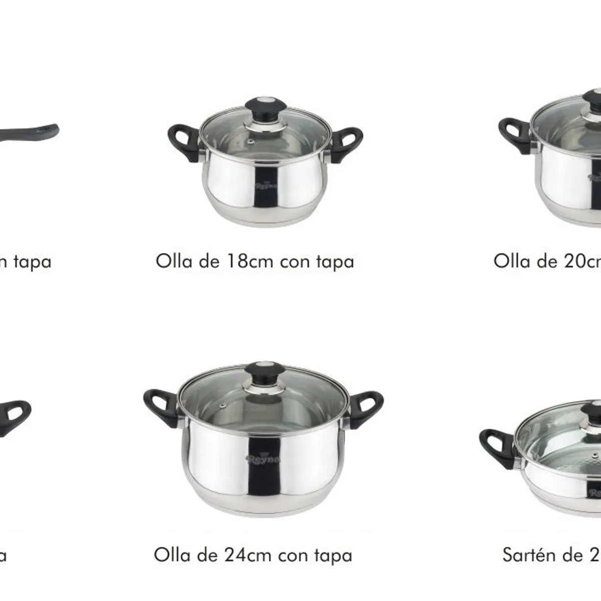 Reyna - Juego ollas de acero Classic 12 piezas (Blue)