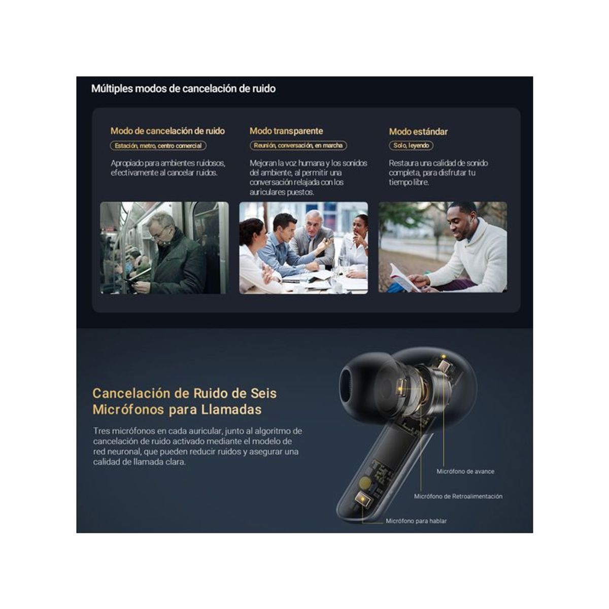 HAYLOU - Audifonos Haylou X1 PRO Codec ACC 40Hrs Cancelacion Ruido ANC