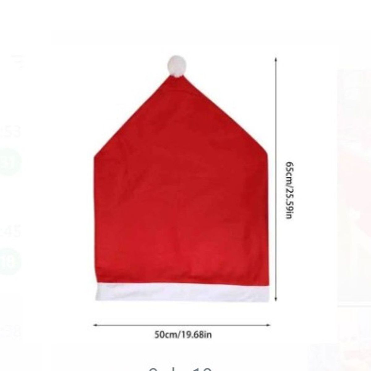 GENERICO - Fundas para sillas de comedor de Navidad elegante