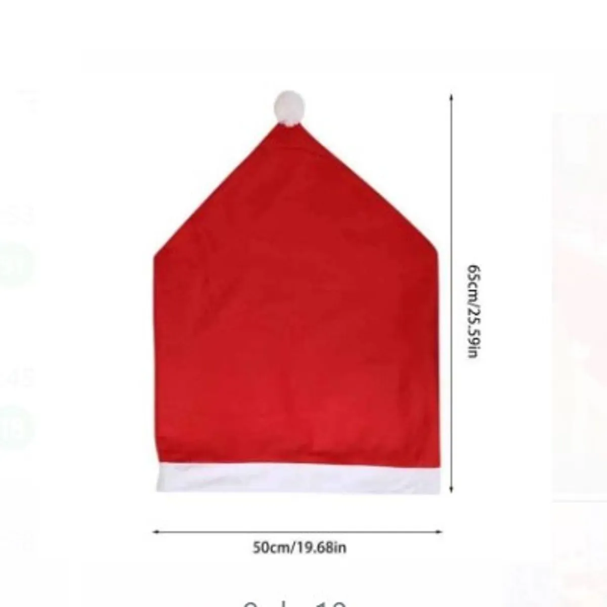 GENERICO - Fundas de Sillas para Navidad 6 UN. De Calidad