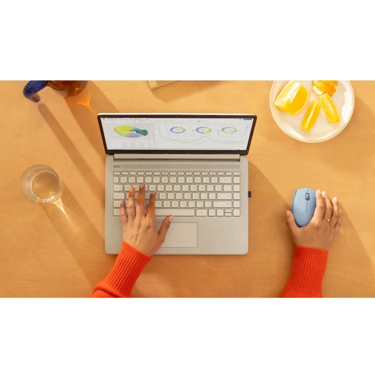 LOGITECH - Mouse Wireless Logitech M170 Celeste Plug n Play Portable