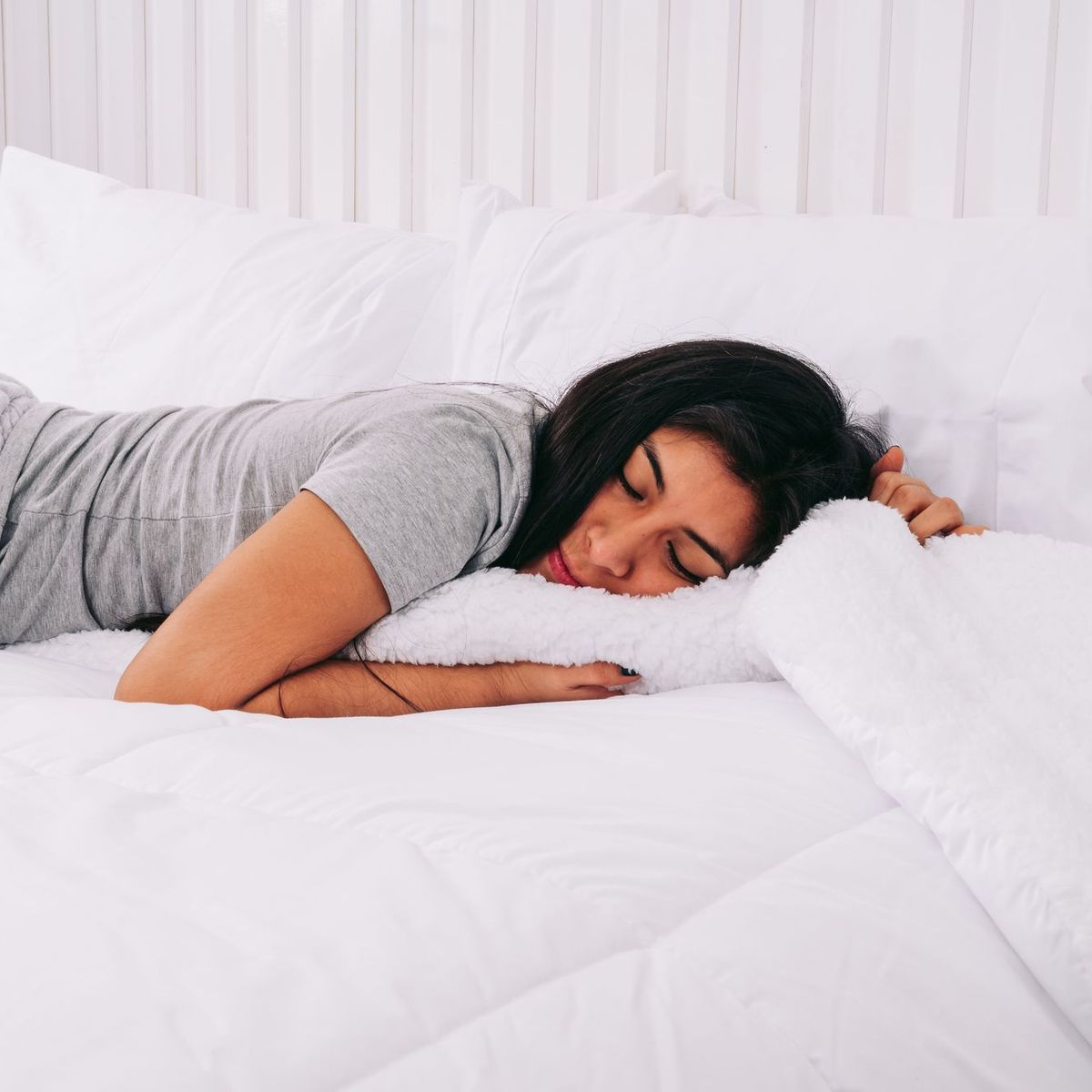 COBITEX HOME - Edredón 1.5 plazas blanco 500H con reversible de corderito cobitex 100% algodón