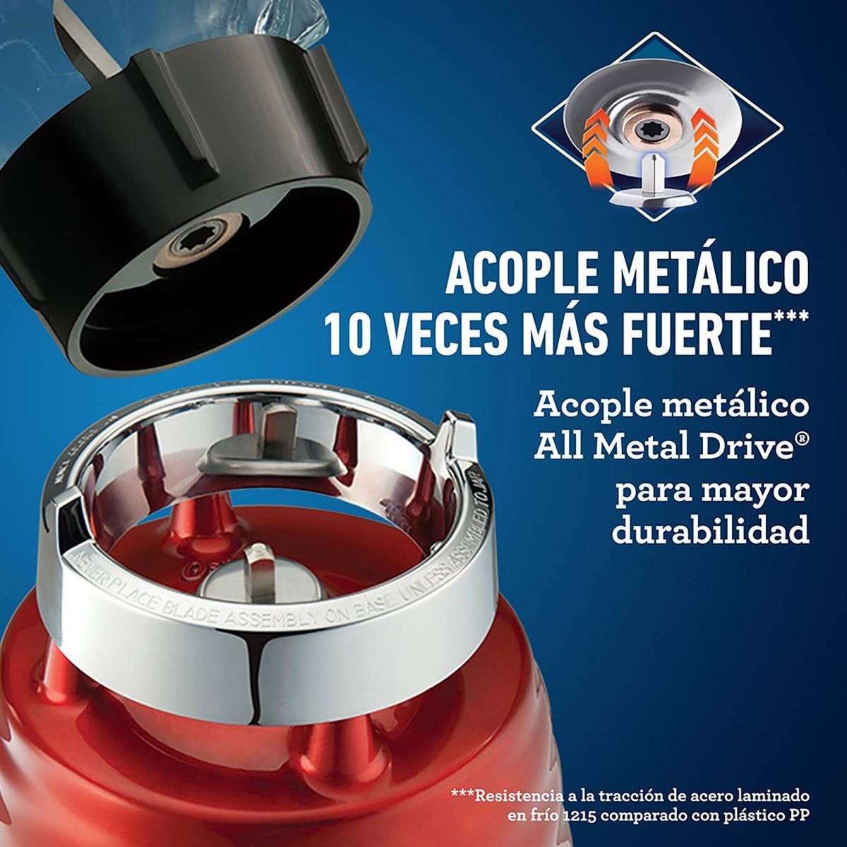 OSTER - Licuadora Oster Clasica 3 VEL BLST4126R - Rojo