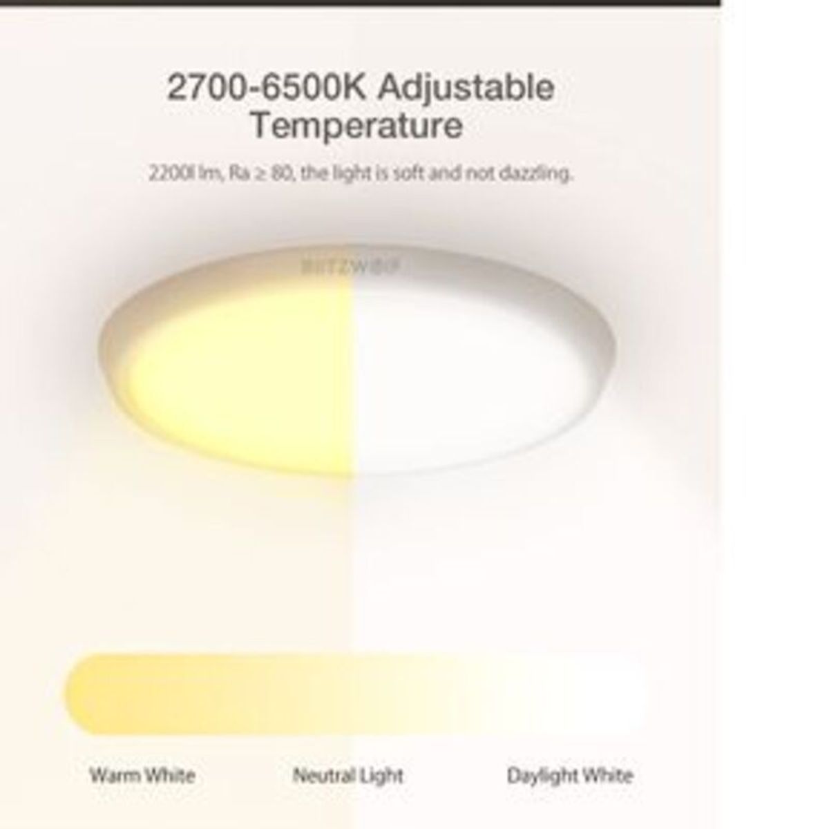 GENERICO - Lámpara de techo inteligente BlitzWLII BW-CLT1