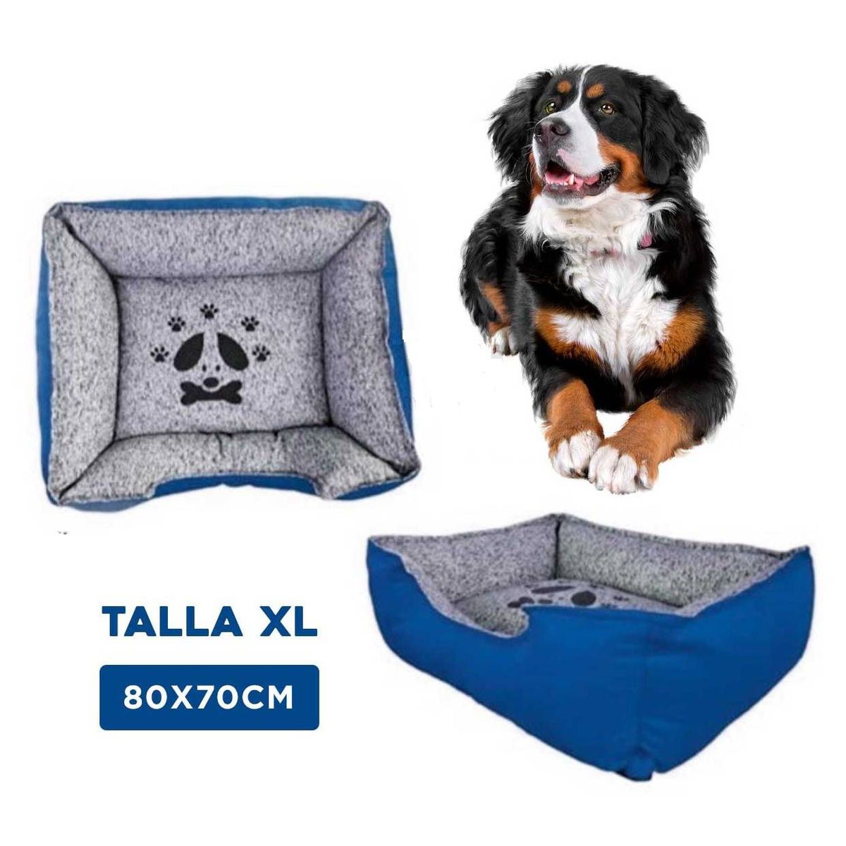 GENERICO - Colchoneta Premium para Pet Azul Talla XL