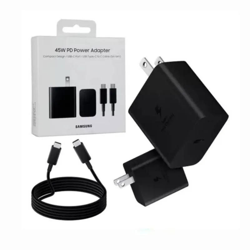 SAMSUNG - Samsung cargador rápido 45W PD rápido  para Galaxy S20 Ultra