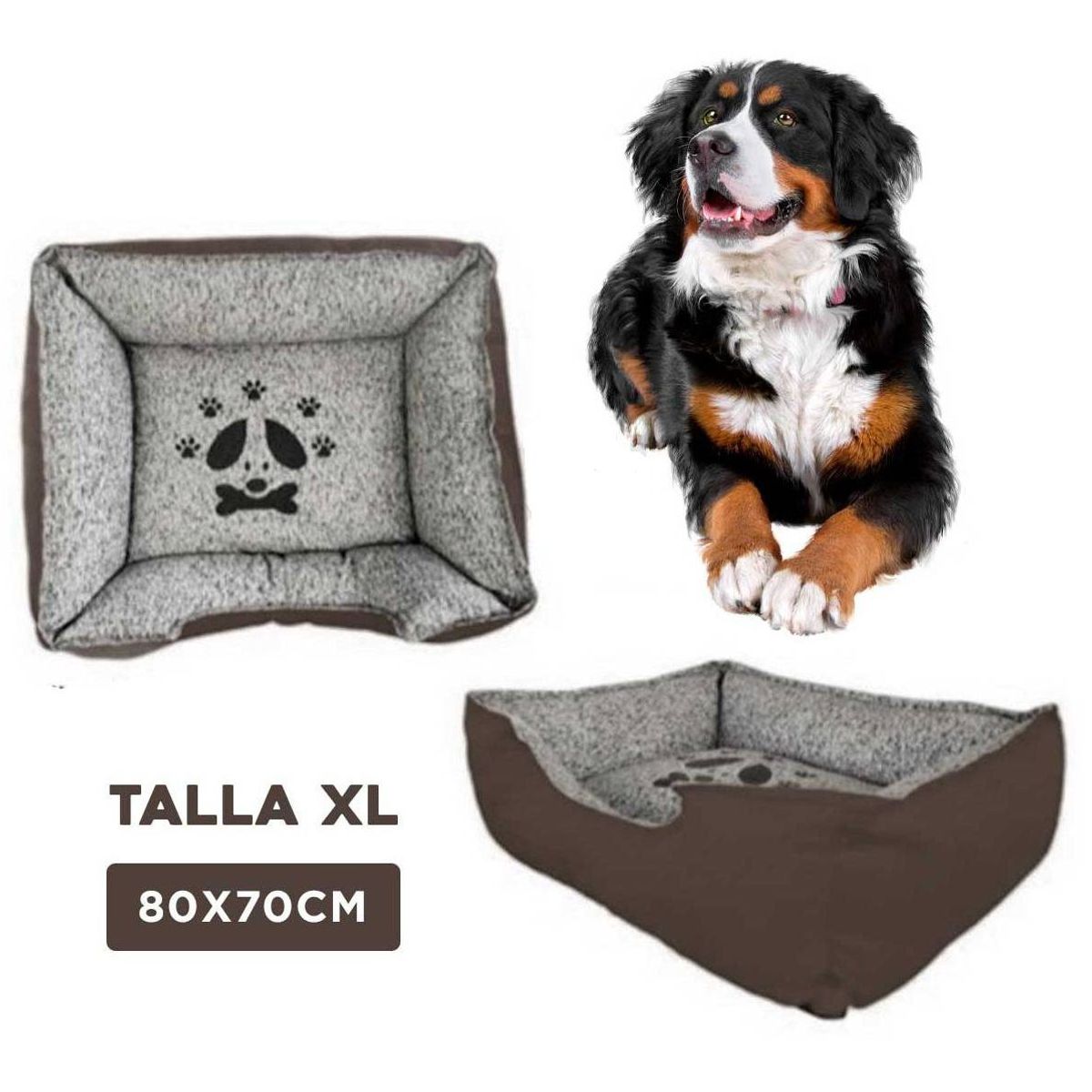 GENERICO - Colchoneta Premium para Pet Marron Talla XL
