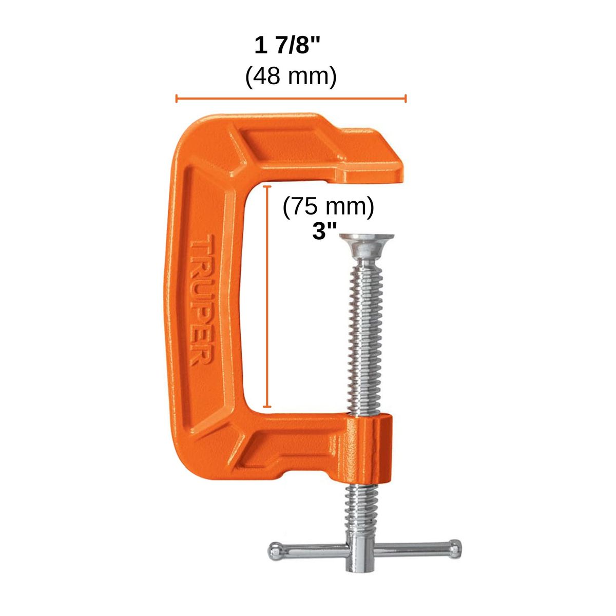 TRUPER - Prensa tipo C nodular carpintero 3 ", Truper