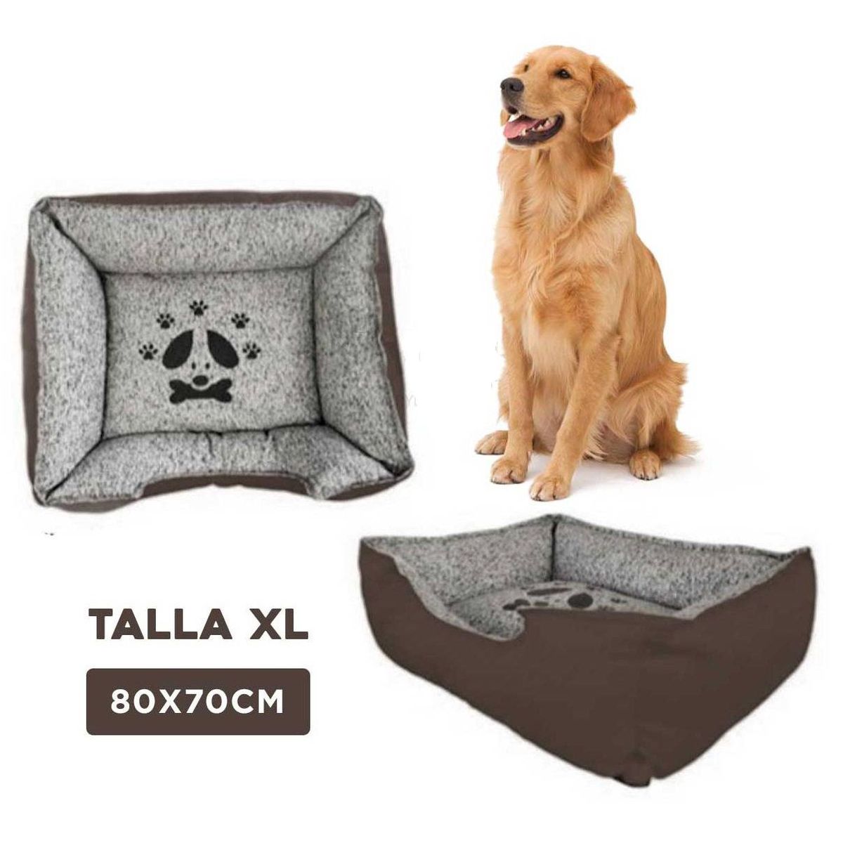 GENERICO - Cama de Invierno Pet Marron Talla XL