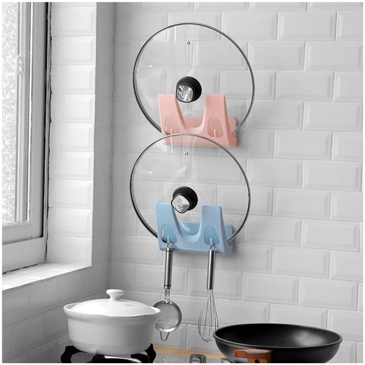INSPIRA MARKET - Soporte de pared reposa ollas y accesorios de cocina