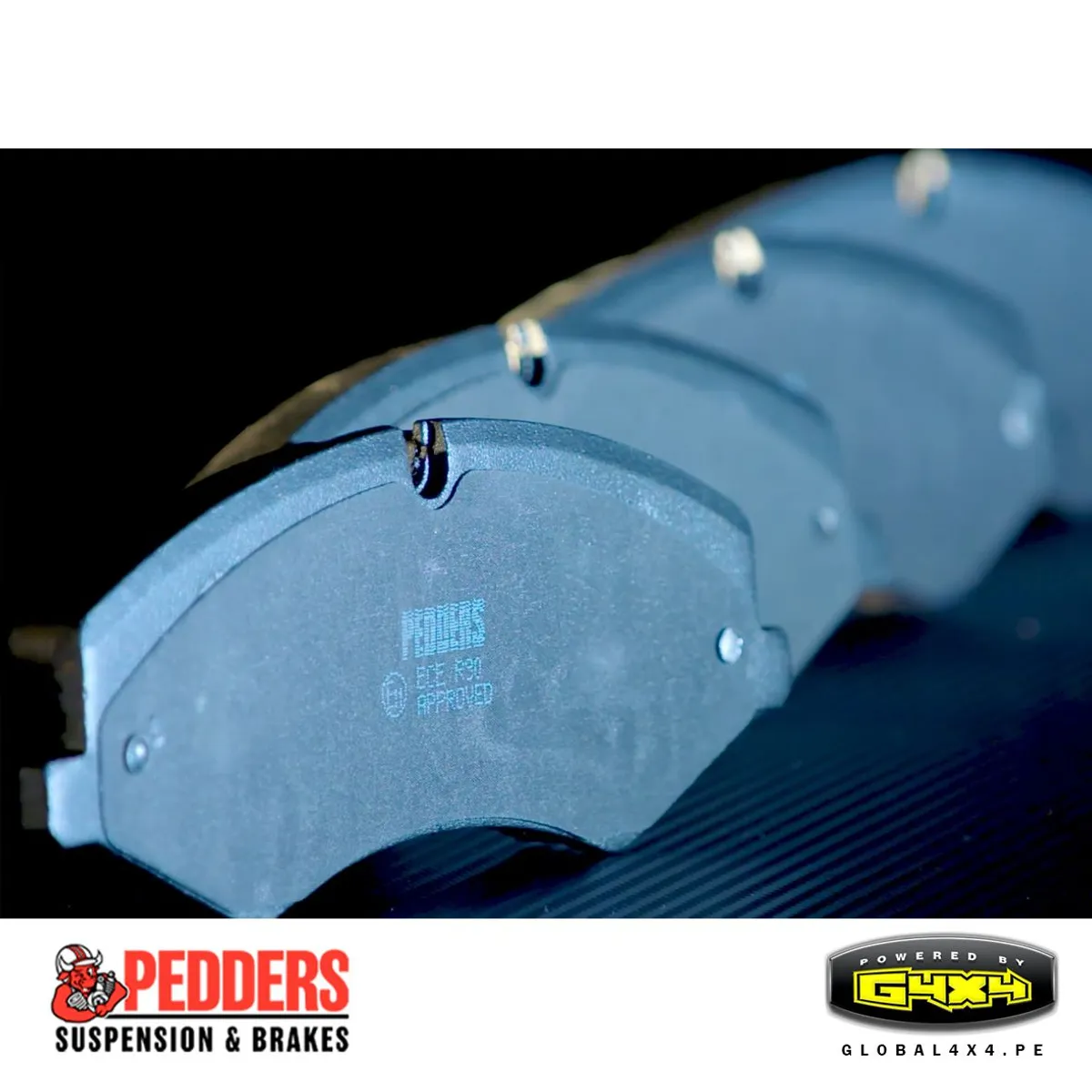 POWERED BY G4X4 GLOBAL 4 X 4 PE - Pastillas de frenos delant Hilux Fortuner FJ Prado 4Runner