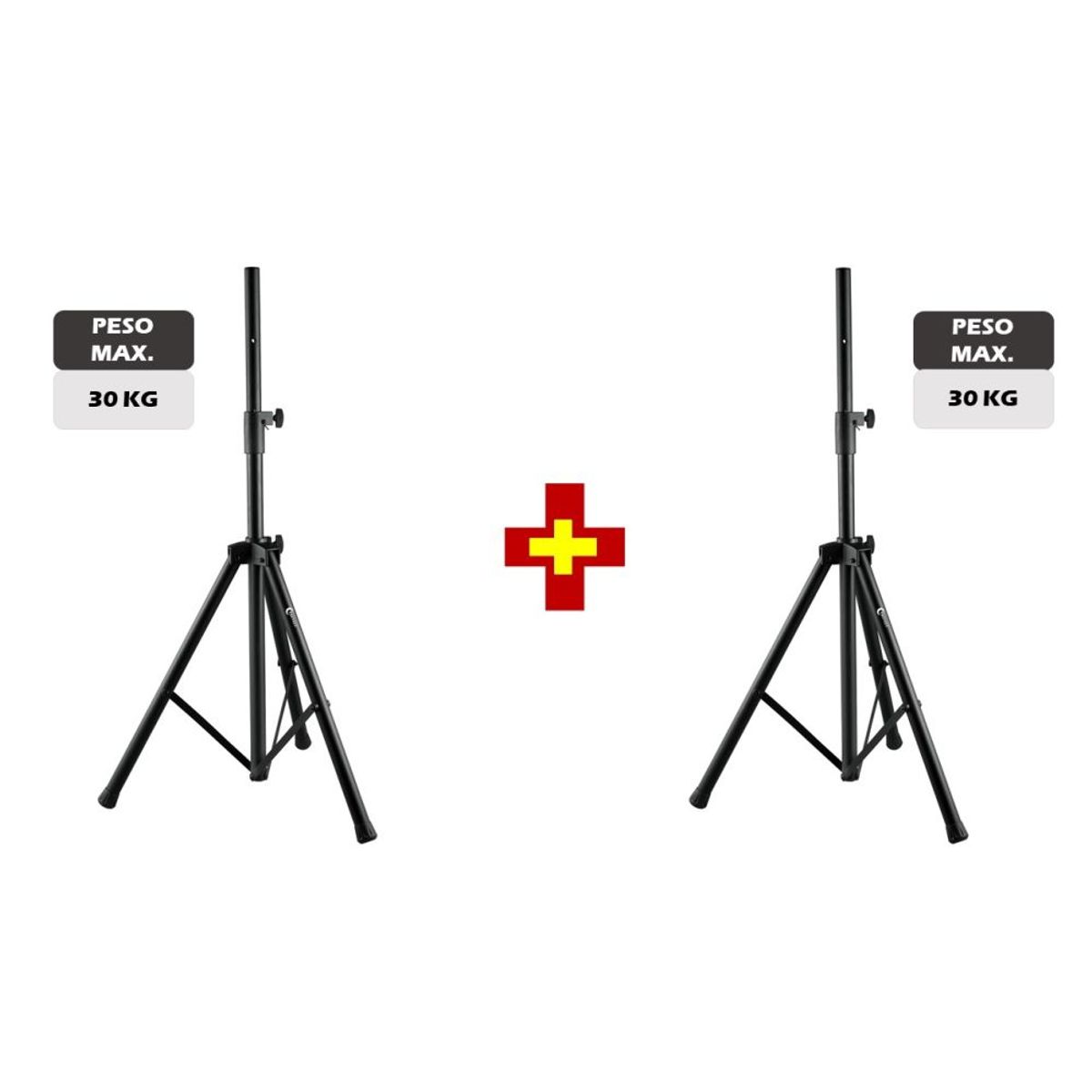 TREVELY - Combo Trípode para parlante 1.40 cm TREVELY negro