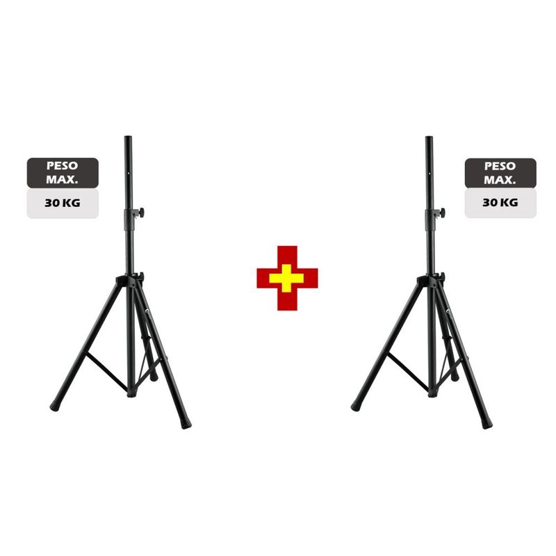 TREVELY - Combo Trípode para parlante 1.40 cm TREVELY negro