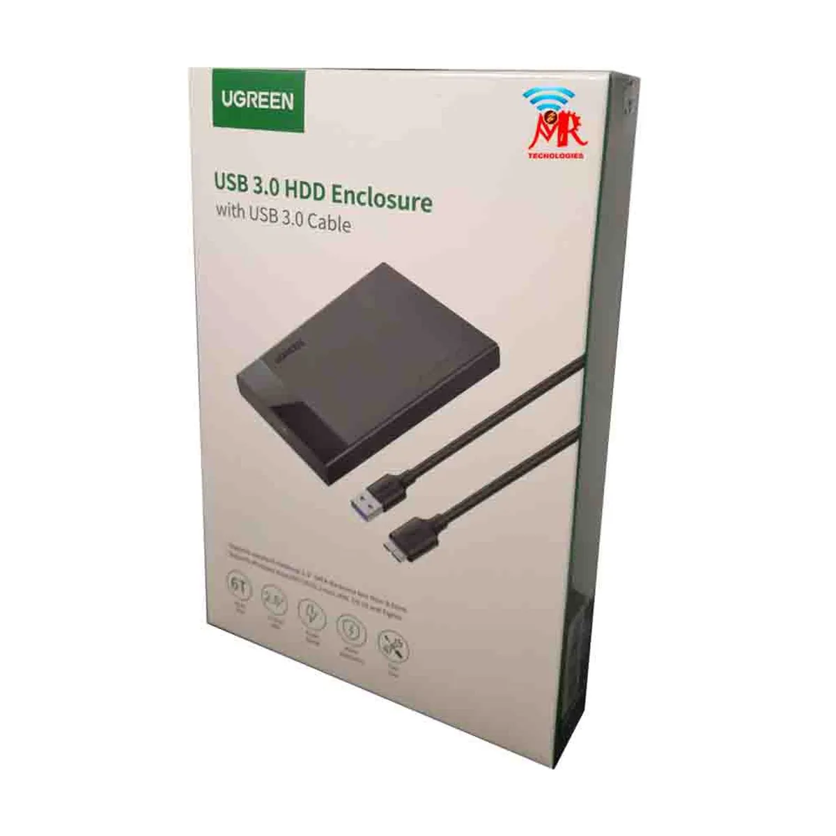 UGREEN - Ugreen 30848 Case Disco Externo 2.5 Usb 3.0 Black